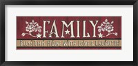Framed Family Blessing