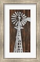 Framed Metal Windmill