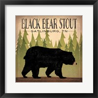 Framed Take a Hike Bear Black Bear Stout