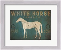 Framed White Horse No Kentucky