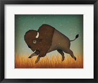 Framed Buffalo Bison II