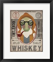 Framed Fisherman II Old Salt Whiskey