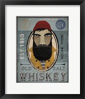 Framed Fisherman VI Old Salt Whiskey