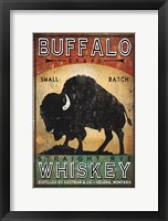 Framed Buffalo Whiskey