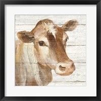 Looking at You I Shiplap Framed Print