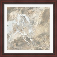 Framed 'White Horse I' border=