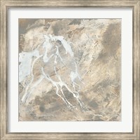 Framed 'White Horse I' border=