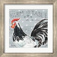 Framed 'Roosters Call III' border=