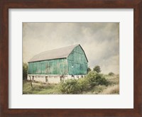 Framed Late Summer Barn I Crop Vintage