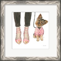 Framed 'Furry Fashion Friends III' border=