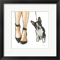 Framed 'Furry Fashion Friends II' border=