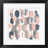 Grey Pink Mist I Framed Print