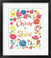 Floral Quote IV Framed Print