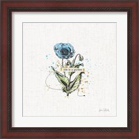 Framed 'Thoughtful Blooms I' border=