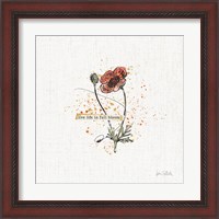 Framed 'Thoughtful Blooms IV' border=