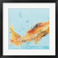 Framed Fish in the Sea I Aqua