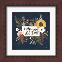 Framed 'Autumn Romance III' border=