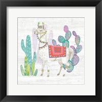 Framed 'Lovely Llamas V' border=