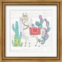 Framed 'Lovely Llamas V' border=