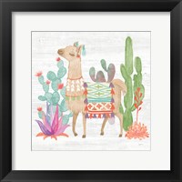 Framed 'Lovely Llamas IV' border=