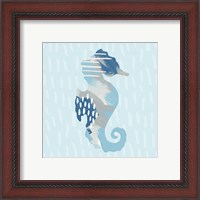 Framed 'Coastal Cool I' border=