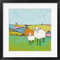 Framed Sheep in the Meadow