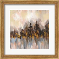 Framed 'Blushing Forest I' border=