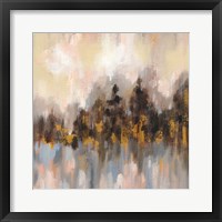 Framed 'Blushing Forest I' border=