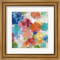 Framed 'Hydrangea Bouquet I Square III' border=