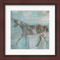 Framed 'Cheval I Flipped Brown' border=