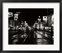 Framed 1950s Night Scene Canal Street New Orleans Louisiana Usa