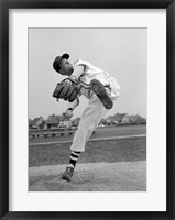 Framed 1950s Teen In Baseball Uniform