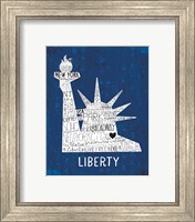 Framed 'Iconic NYC II' border=