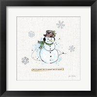 Thoughtfully Frozen III Framed Print
