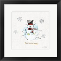 Framed 'Thoughtfully Frozen II' border=