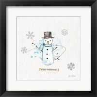 Thoughtfully Frozen IV Framed Print