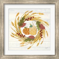 Framed 'Autumn Bounty II' border=