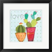 Framed 'Southwest Cactus III' border=