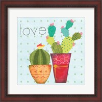 Framed 'Southwest Cactus III' border=