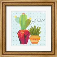 Framed 'Southwest Cactus II' border=