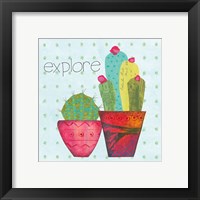 Framed 'Southwest Cactus I' border=