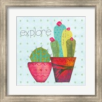 Framed 'Southwest Cactus I' border=