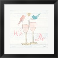 Framed 'Lovebirds IV' border=