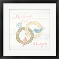 Framed 'Lovebirds II' border=