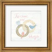 Framed 'Lovebirds II' border=