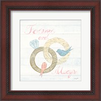 Framed 'Lovebirds II' border=