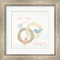 Framed 'Lovebirds II' border=