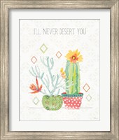 Framed 'Sweet Succulents V' border=