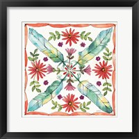 Framed 'Simply Petals XI' border=