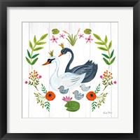 Framed Swan Love IV